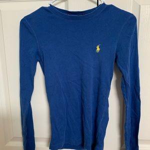 Blue long sleeve shirt